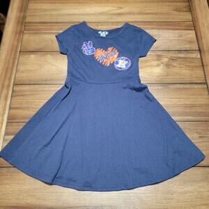 Children's Place Girls Dark Navy Dress Glitter Houston Astros - Size Small (5/6)